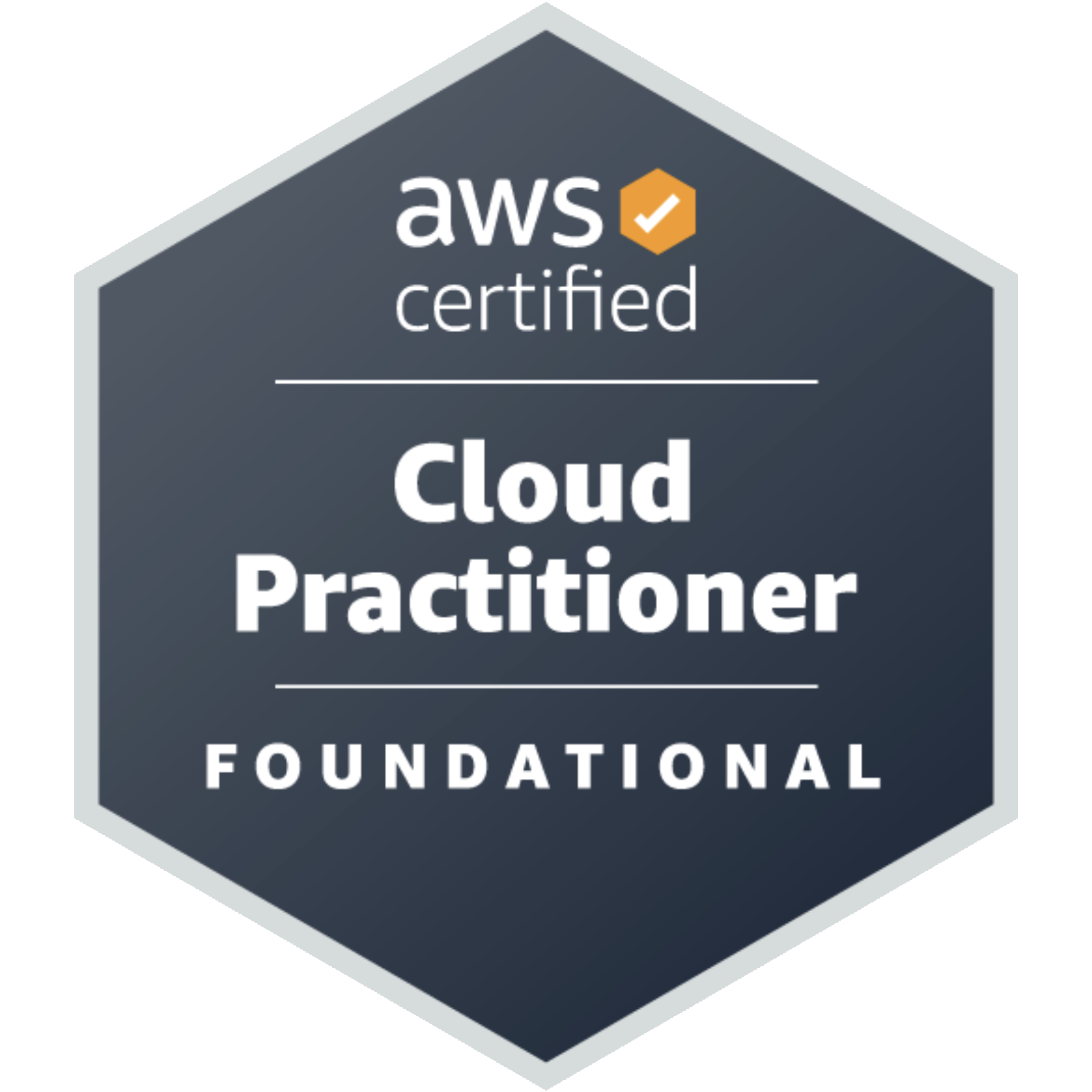 AWS Certified Cloud Practitioner badge